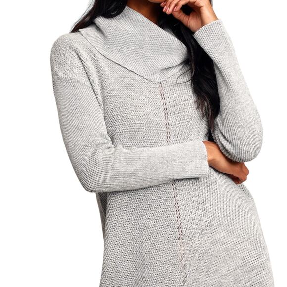 Lulu’s Tea Reader Sweater Dress - Grey - Small - Picture 8 of 15
